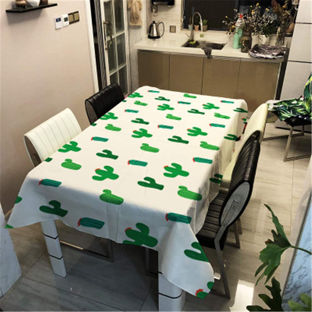 Mantel Hule Rectangular Hojas Verdes Impermeable Antimanchas PVC 140x250 Cm  Recortable Uso Interior Y Exterior 8435450436857, image size:1000x1000