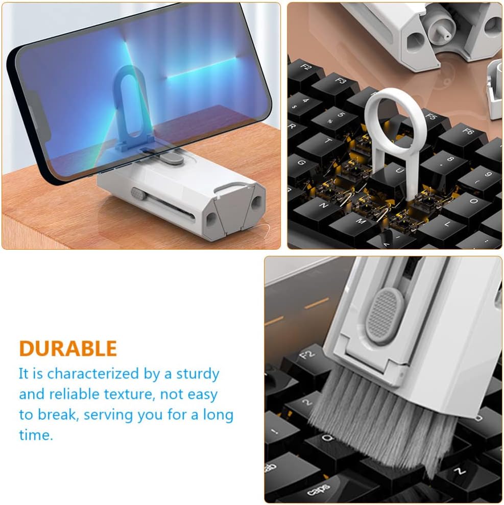 Tofficu Daily Use Earbud Cleaning Kit Multi-Function Cleaning Brush for Headphones Earphones and Phone Screens Washable and Reusable Tools for Electronics Maintenance
