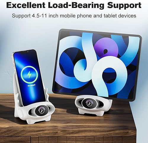 Miniatura 7 de Mini silla de carga rápida inalámbrica soporte multifuncional para teléfono, soporte de carga inalámbrico para teléfono celular, estación de carga