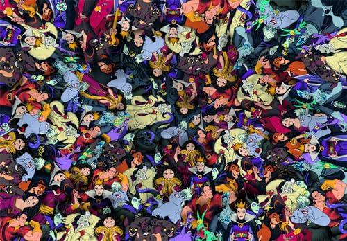 Puzzle 1000 pièces : Impossible Disney Villains Clementoni Puzzles - vue 3