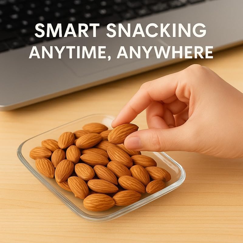 Image of Vbalaa Premium Almonds 300gm | 100% Natural & Pure | No Added Preservatives, Colors & Artificial Flavours | Rich in Nutrition | Ideal for Snacking & Gifting