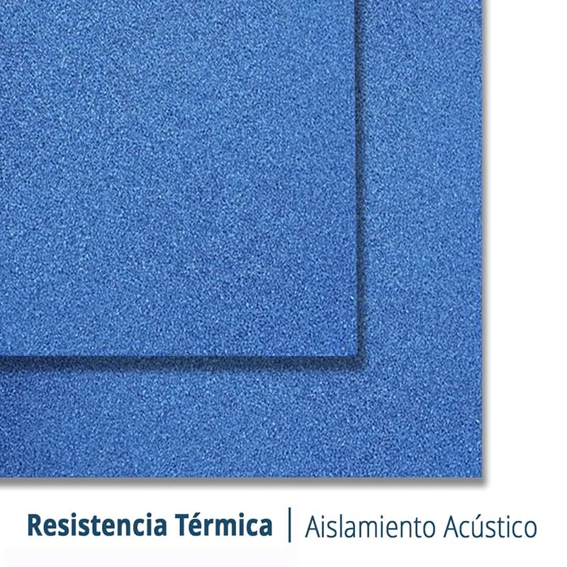 Pavimentos Arquiservi - Losetas de Caucho Reciclado para Suelo de Gimnasio 50x50x2 cm Azul - Pack de 32 (8m²) - Antideslizante y Aislante - Ideal para Fitness, Yoga y Funcionales