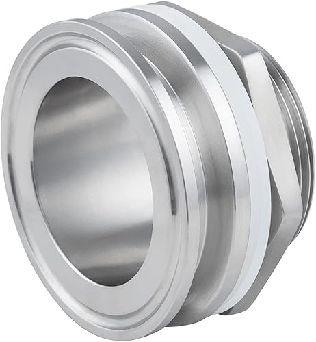 Miniatura 8 de Worldwhere 1.5" Tri Abrazadera Tabique Colocaciones de compresión, tabique sin soldadura de la caldera del brebaje casero del acero inoxidable 304