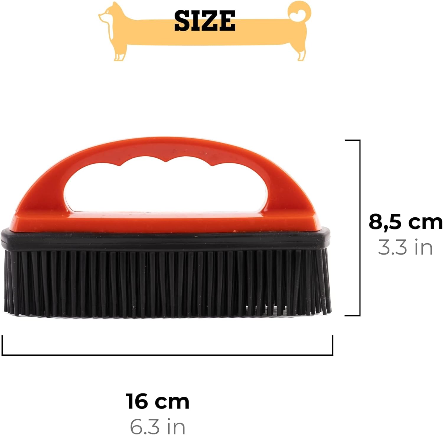 Pet Hair Remover Brush – Cleaning Brush Car Cleaning Sofas – Upholstery Cleaner for Dog, Cat and Pet Hair – Red 3