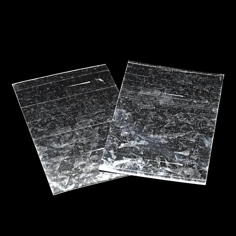 Zestaw płytek z galwanizowaną katodą żelazną, 10 arkuszy do galwanizacji i analizy chemicznej - 100 x 65 x 0,3 mm