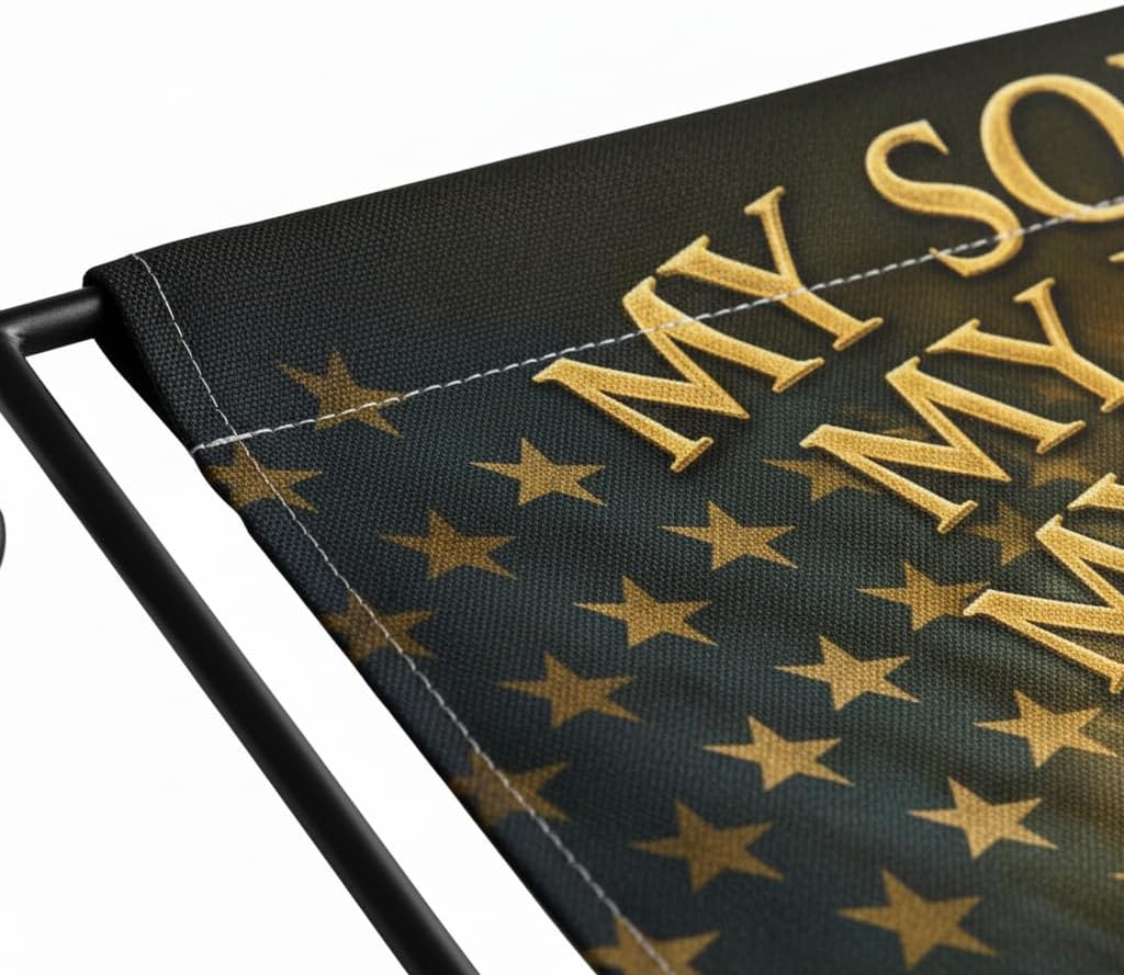 Army Veteran Christmas Garden Flag 12x18 In Doublesided, Saluting Cross Design, Military Outdoor Home Decor for Veterans Day, Patriot Day, Festive Holiday Tribute - Image 3