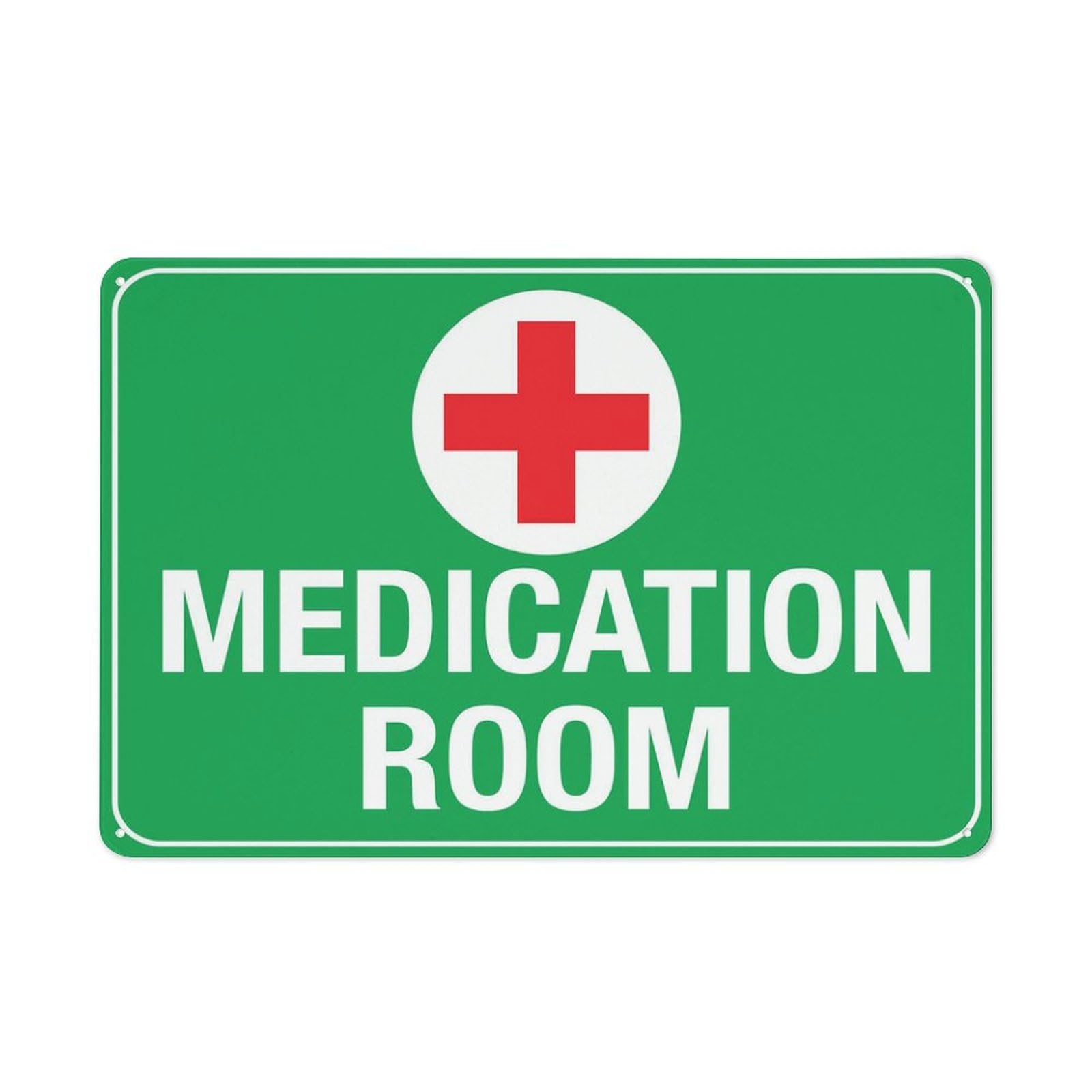 Medication Room Sign 12X8 Inches Metal Aluminum Signs, Weather Resistant, Weatherproof, Indoor Or Outdoor
