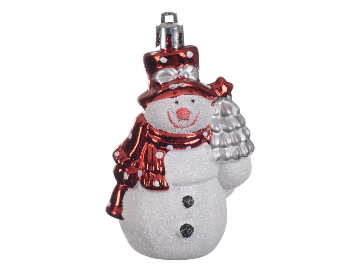 Decoris Red and White Snowman Christmas Pendant Light
