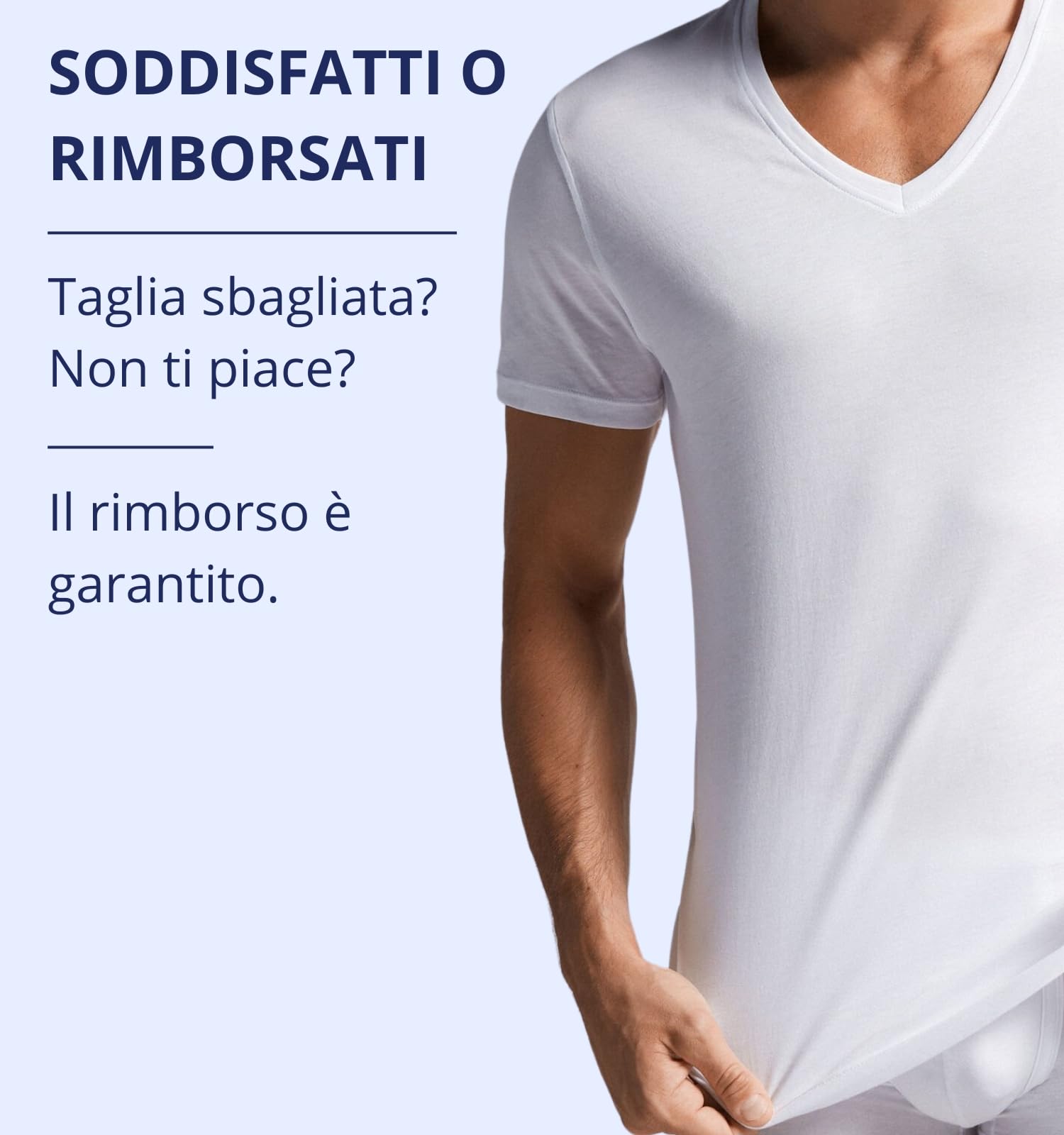 Intimitaly deFonseca - Set 3 Magliette Intime Uomo Cotone Pettinato Girocollo e Scollo V T Shirt Finissima Cuciture Piatte Intimo Maglietta Uomo Nera Bianca e Colorata