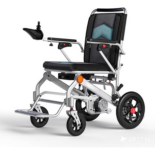 DriveLite Foldable Electric Wheelchair - 4-Spring Suspension | 10° Climb | 12-Mile Range | 48.5lbs Lightweight (250lbs Capacity) | for Daily Mobility