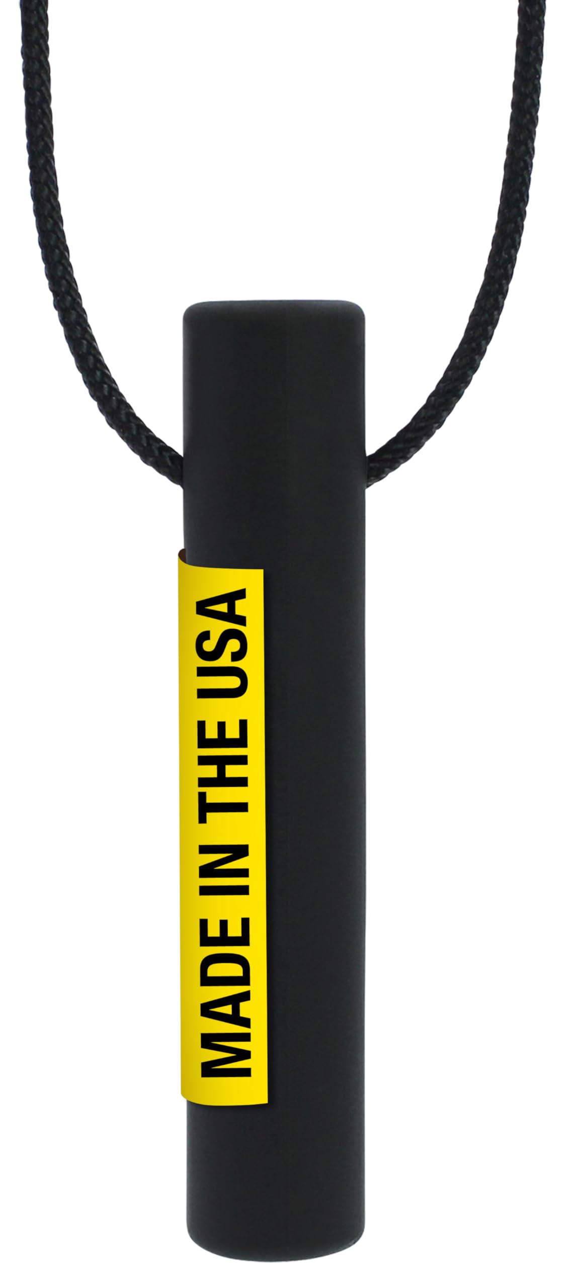 ARK Bite Tube Hollow Chew Necklace, XT, Firm, Black