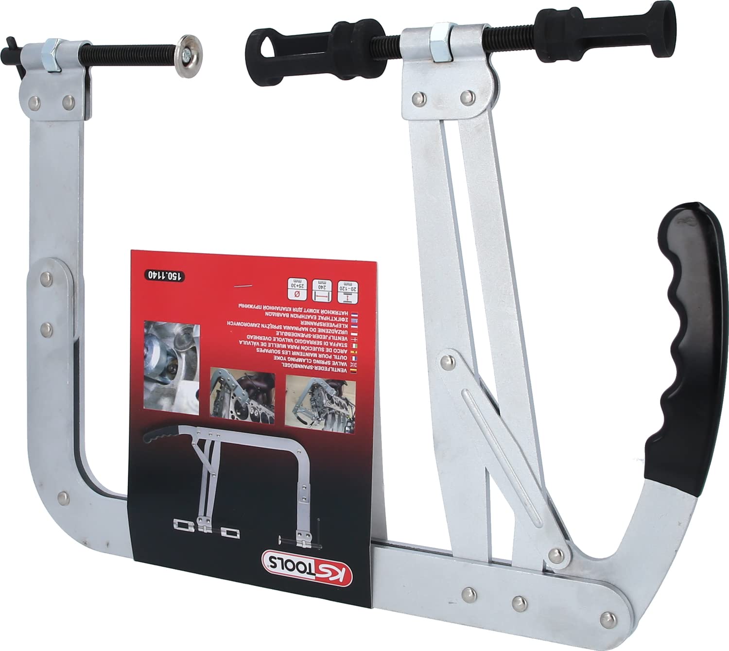KS Tools 150.1140 Etrier de serrage du ressort de soupape, 20-120mm