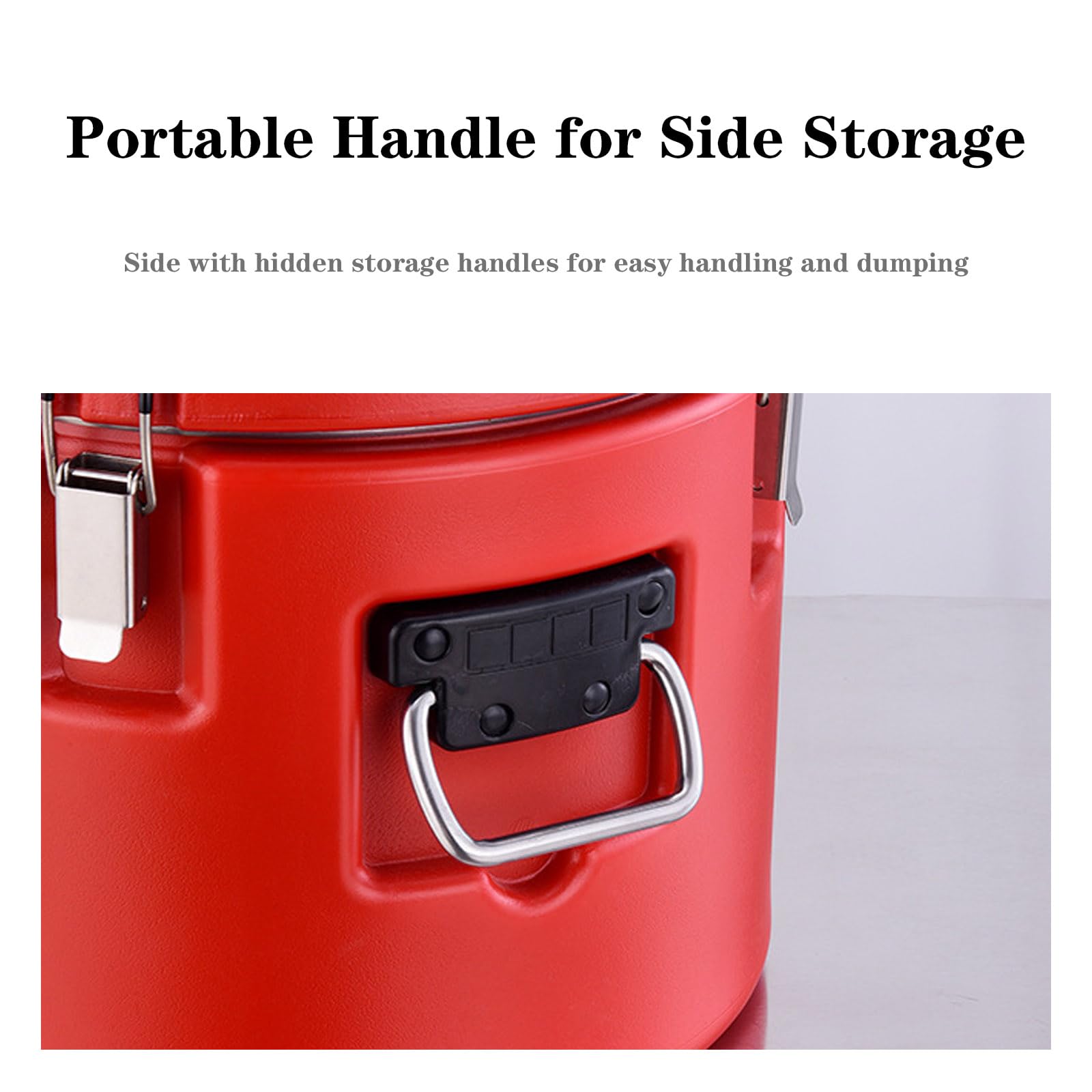 Cubo PortáTil con Aislamiento Refrigerador De Alimentos para Llevar Sopas Caja TéRmica para Catering para Té Agua Café Y Bebidas Heladas,40L
