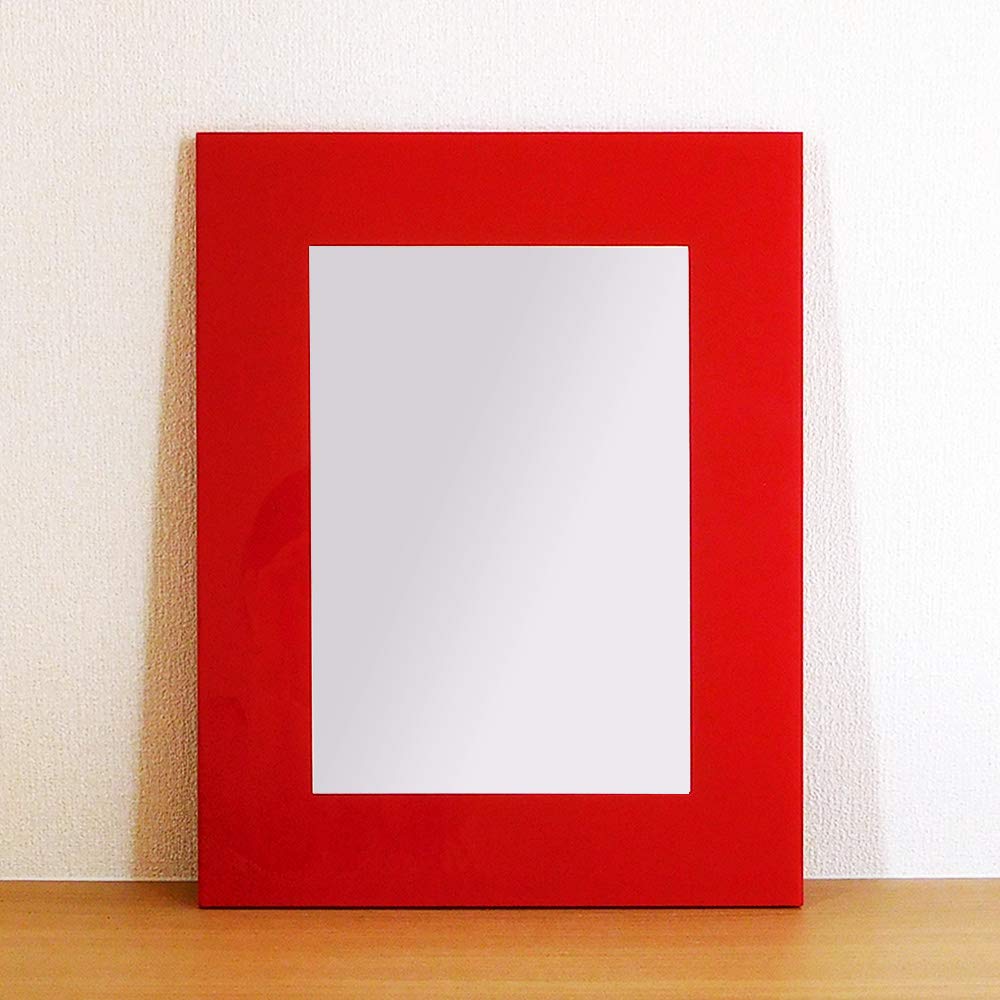 Amazon.co.jp: OA額 ガラストップフレーム A4サイズ用 210x297mm 赤