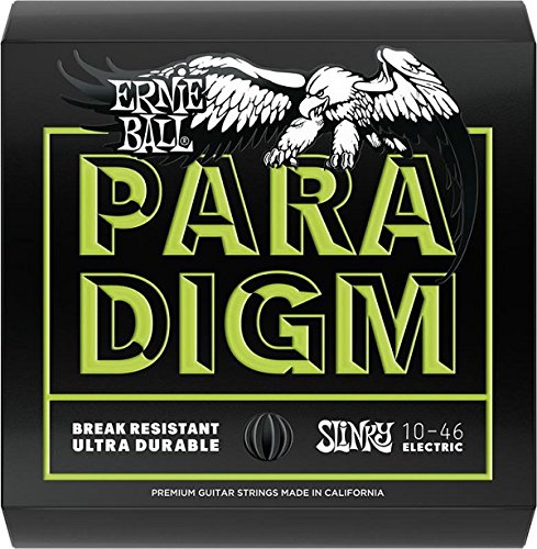 Ernie Ball Paradigme Standard Cordes Guitare Slinky (10-46) – inclut 6 gratuit médiators - Les Beatles, Paul McCartney, John Lennon, RIngo Starr, George Harrison Ernie Ball Paradigme Standard Cordes Guitare Slinky (10-46) - inclut 6 gratuit médiators
