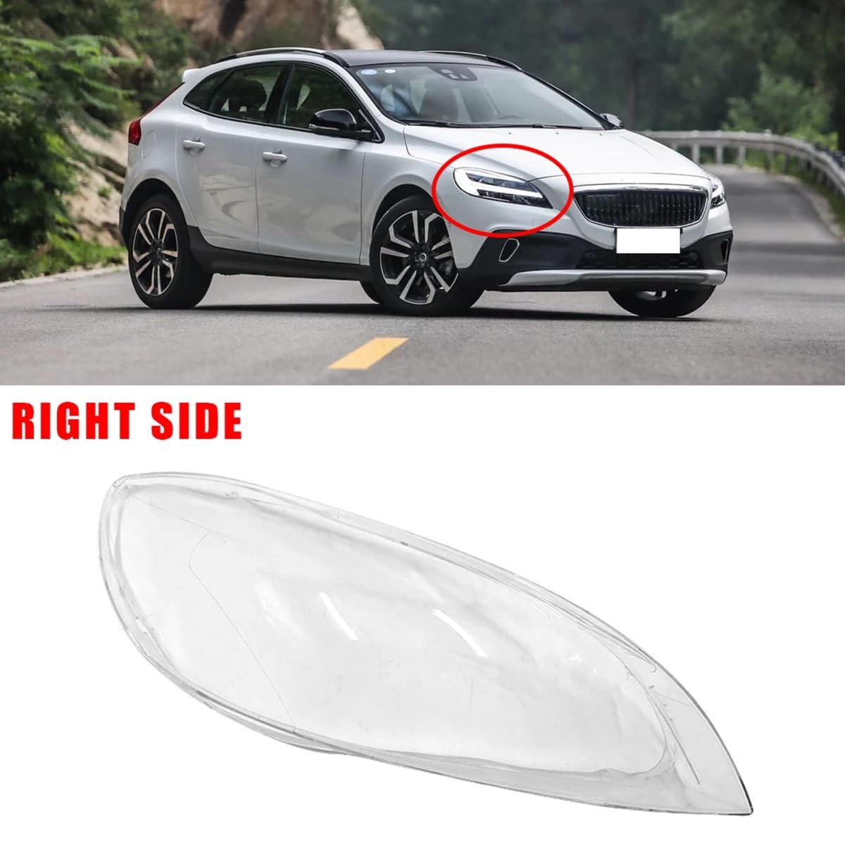 Amazon.co.jp: ヘッドライトカバー ために ボルボ V40 2013-2019 車