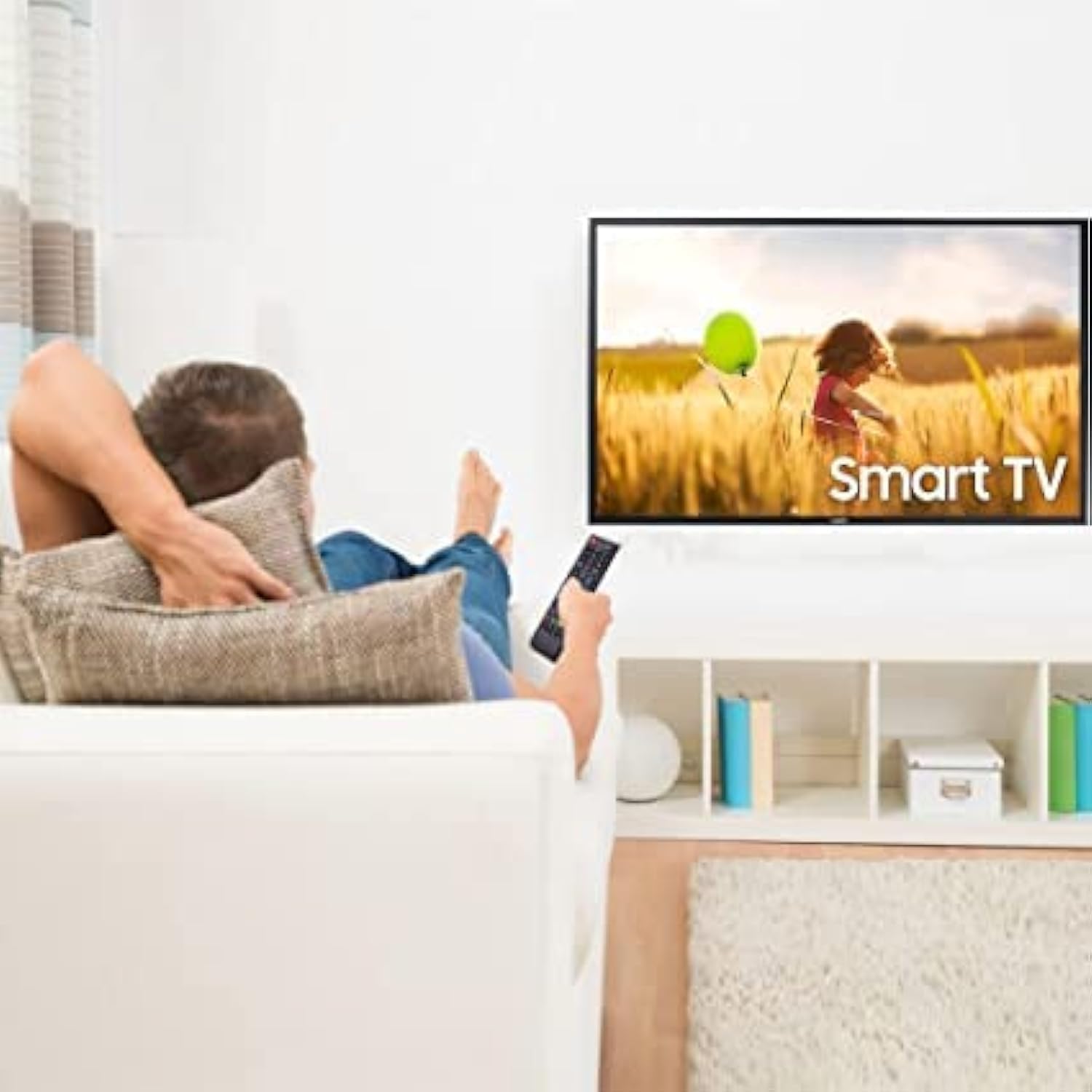 ريموت كنترول بديل لتلفزيون سامسونج 4K وUHD وHDR وكريستال QLED من سلسلة UE متوافق مع نتفليكس وراكوتوي وبرايم , متعدد الالوان - 4K 2026 - view 4