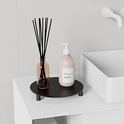 Miniatura 10 de Elevadores acrílicos para decoración, pedestal redondo transparente de 10 pulgadas para soporte de plantas de interior, bandeja acrílica moderna