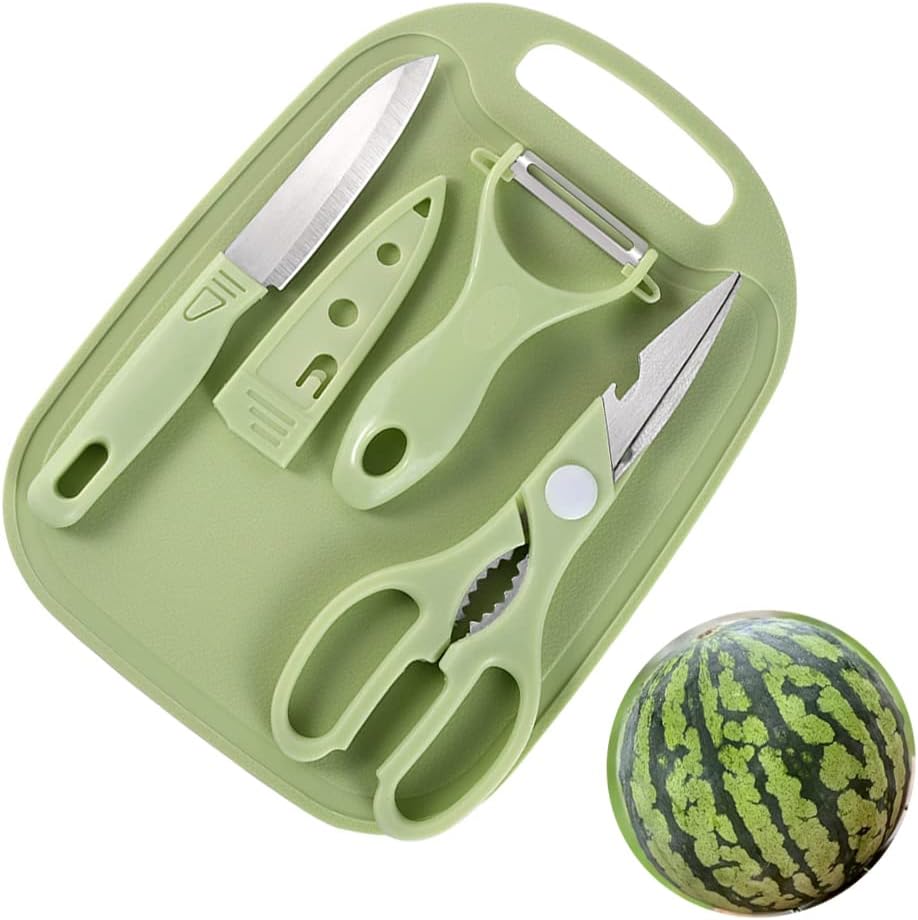 Mini Travel Cutting Board Set, 4 Pcs Portable Mini Camping