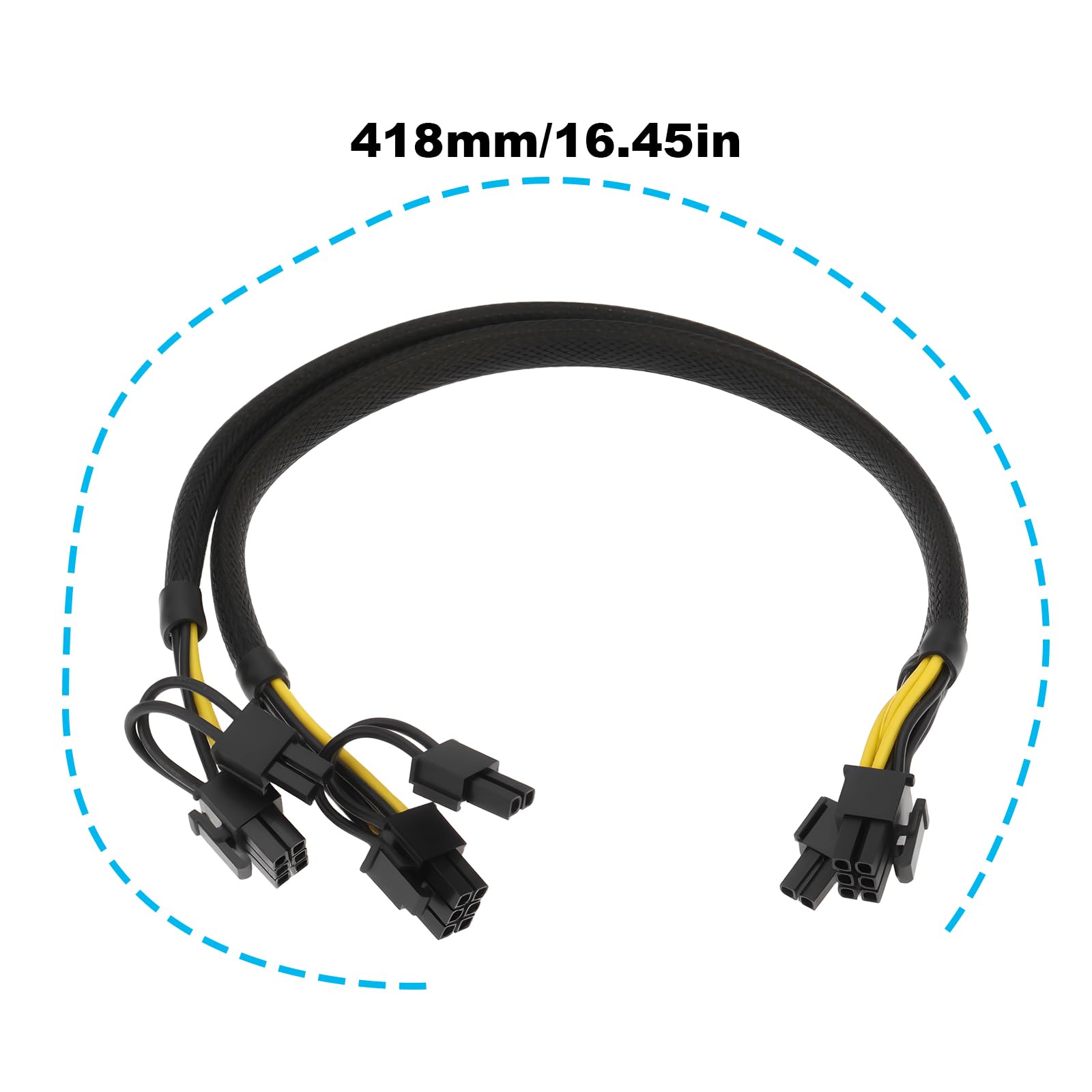 The Lord of the Tools Cavo Di Alimentazione Della Scheda Grafica GPU Da 8 Pin A Doppio 8 Pin 6+2 Pin N08NH 9H6FV Compatibile Con Dell R720 R720XD R730