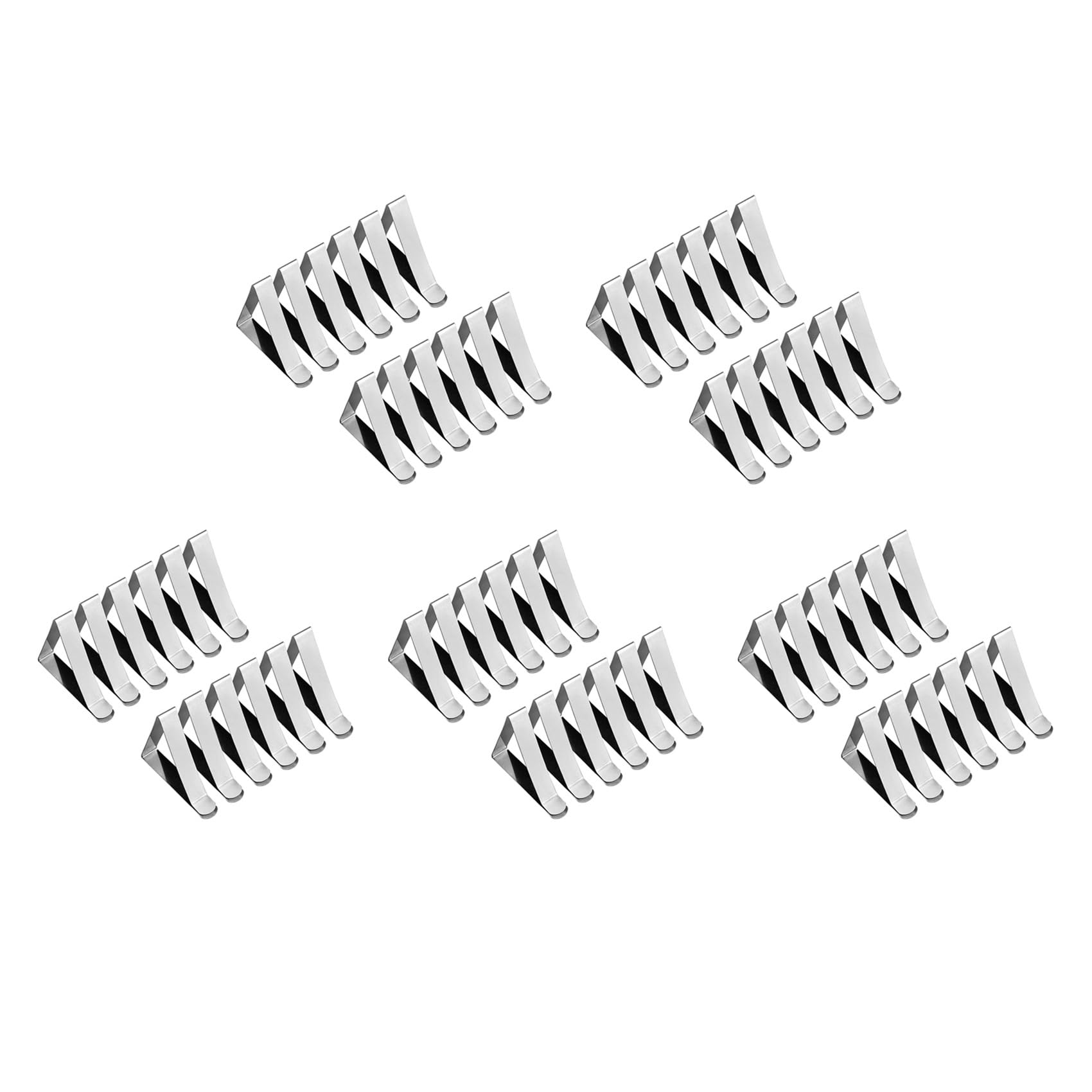 Vjsujehgy 60 Pcs Stainless Steel Tablecloth Clip,Non-Slip Adjustable Table Cover Clamps Clip Table Cloth Holders for Party Picnic