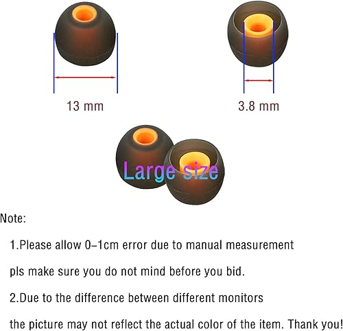 Miniatura 3 de Puntas de silicona para auriculares, puntas de repuesto para auriculares intraurales, puntas de goma, almohadillas de repuesto para auriculares
