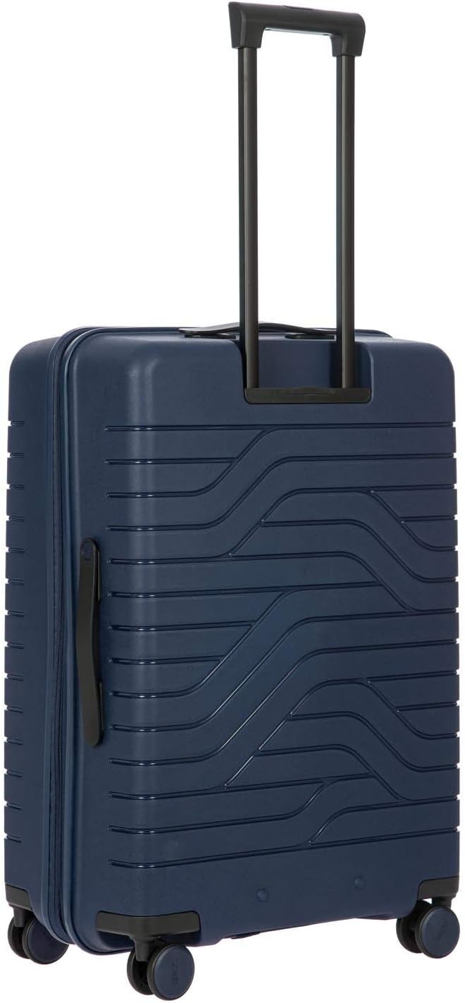  | Bric's B|Y Ulisse Expandable Spinner Suitcase - 28 Inch Travel Luggage with TSA-Approved Lock and Hard Exterior - Blue | Carry-Ons