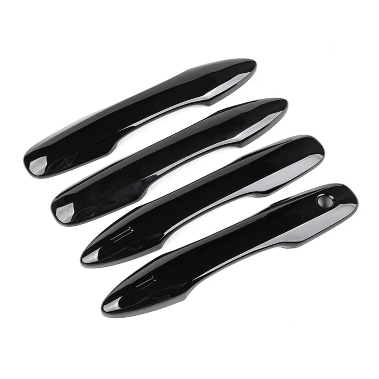 Qdzvalumv Black Car Door Handles Cover Shell Compatible With Toyota For Frontlander 2022 2023 2024 Car Door Handle Cover Scratch Protective Accessories Outer Front Rear Set(Black)