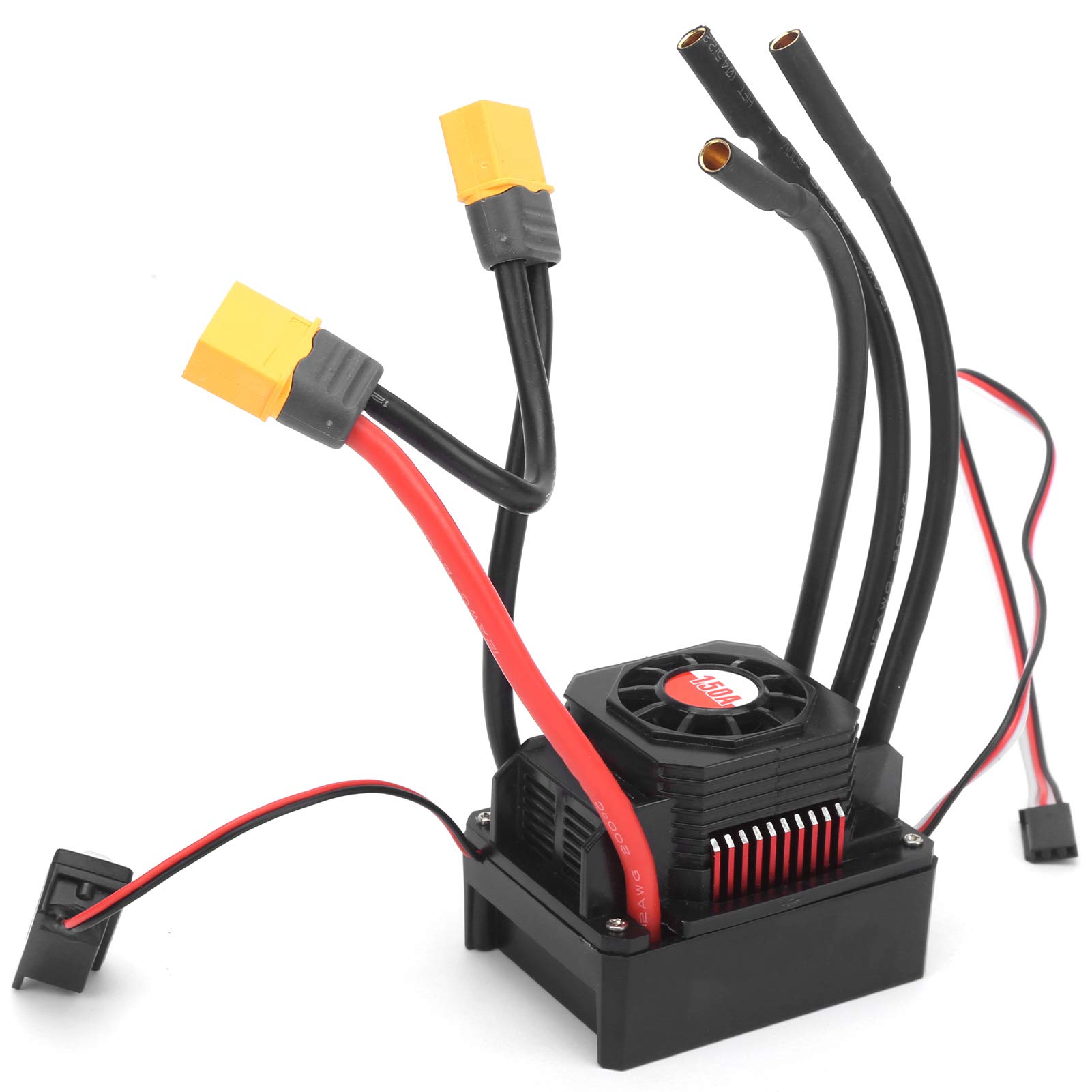 150A RC ESC, Wodoodporny Elektryczny Regulator Prędkości z wtyczką XT60 do Zdalnie Sterowanych Samochodów i Dronów 1/10 1/8