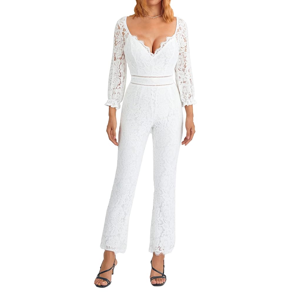 新品✨タグ付き✨ameri SOFT LACE FLOWER ROMPERS　S Amazon.com: AIMCOO Women's Summer Deep V-Neck Floral Print