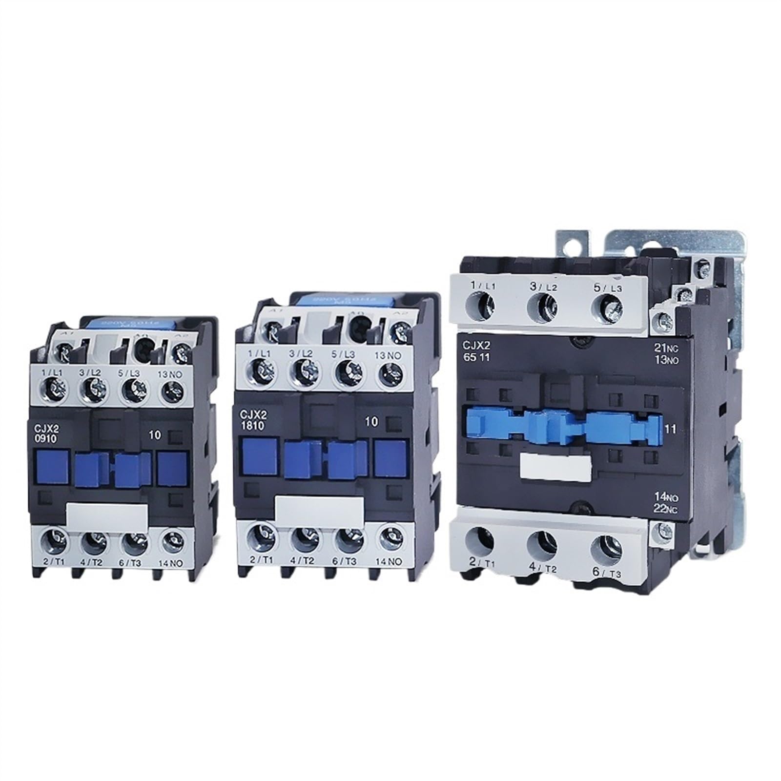 Contacteur triphasé CJX2-3210 380V rail DIN 9A pour circuit électrique