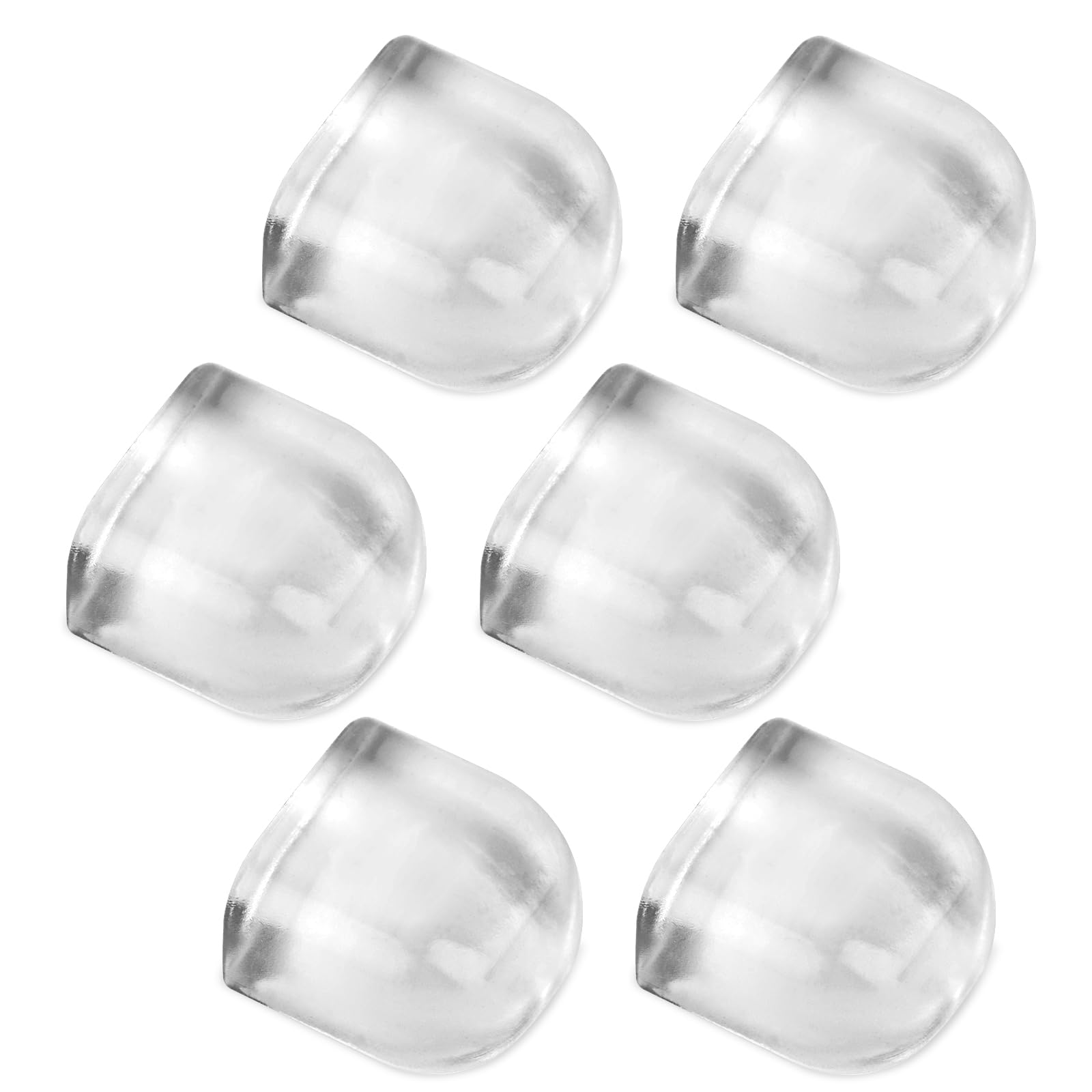 Set 6 Fermaporta In Gomma Bianca Regolabili In Altezza, Antiscivolo Per Pavimenti Duri, Ideali Per Bagno, Balcone E Cameretta