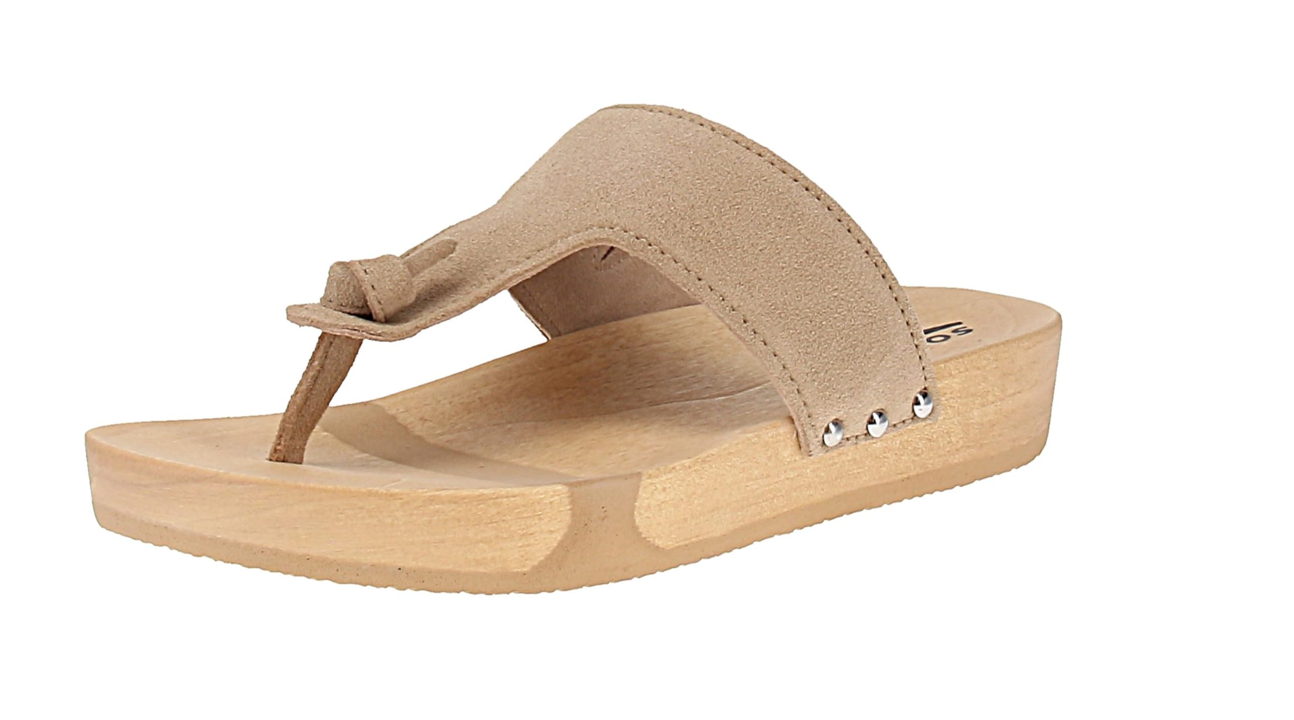 Softclox S3296 Lola Kaschmir - Damen Pantolette - 34-Taupe