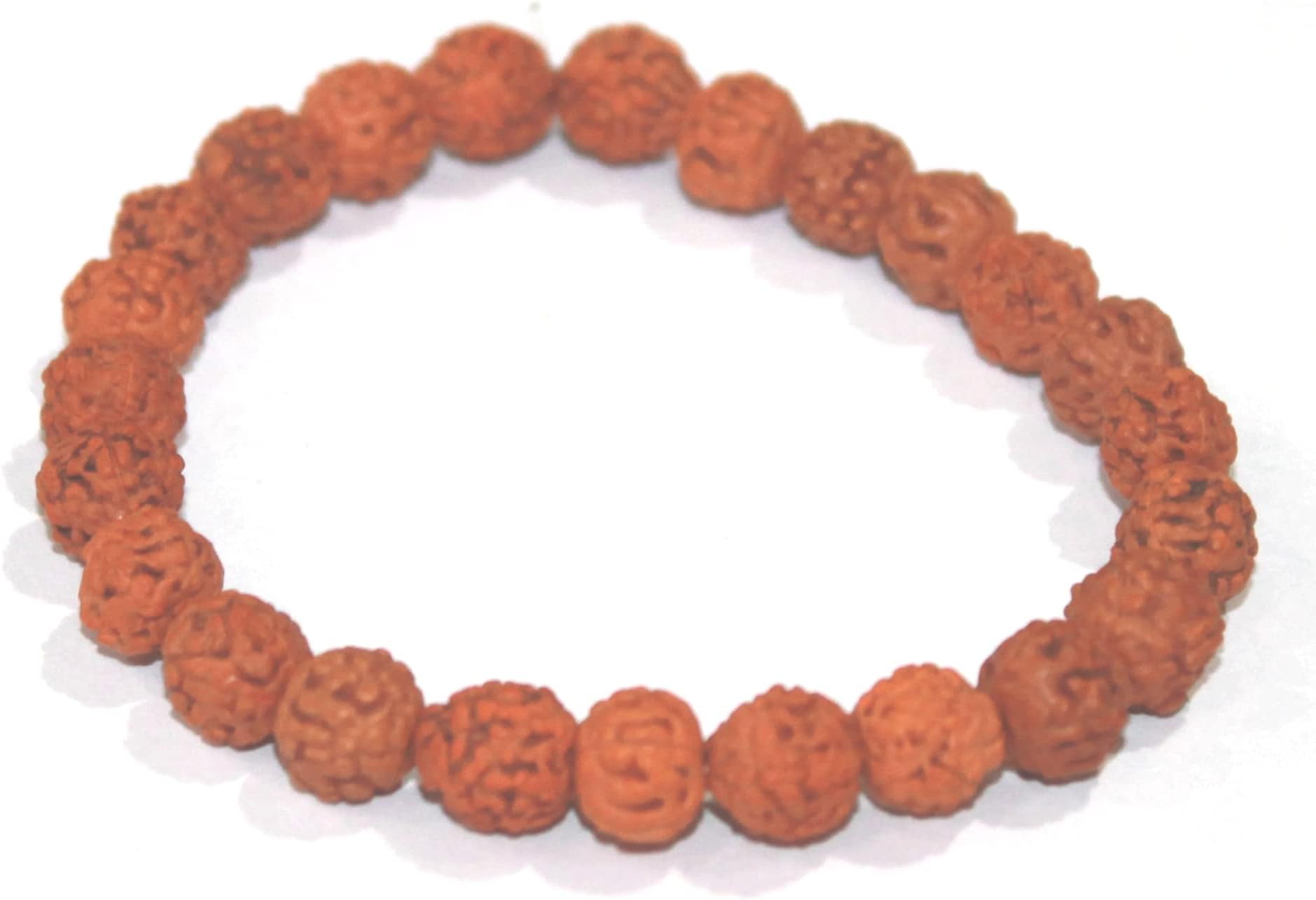 IS4ARudraksha Bracelet Stretchable Rudraksha Paanch mukhi 5 face Bracelet for Meditation Yoga Mala