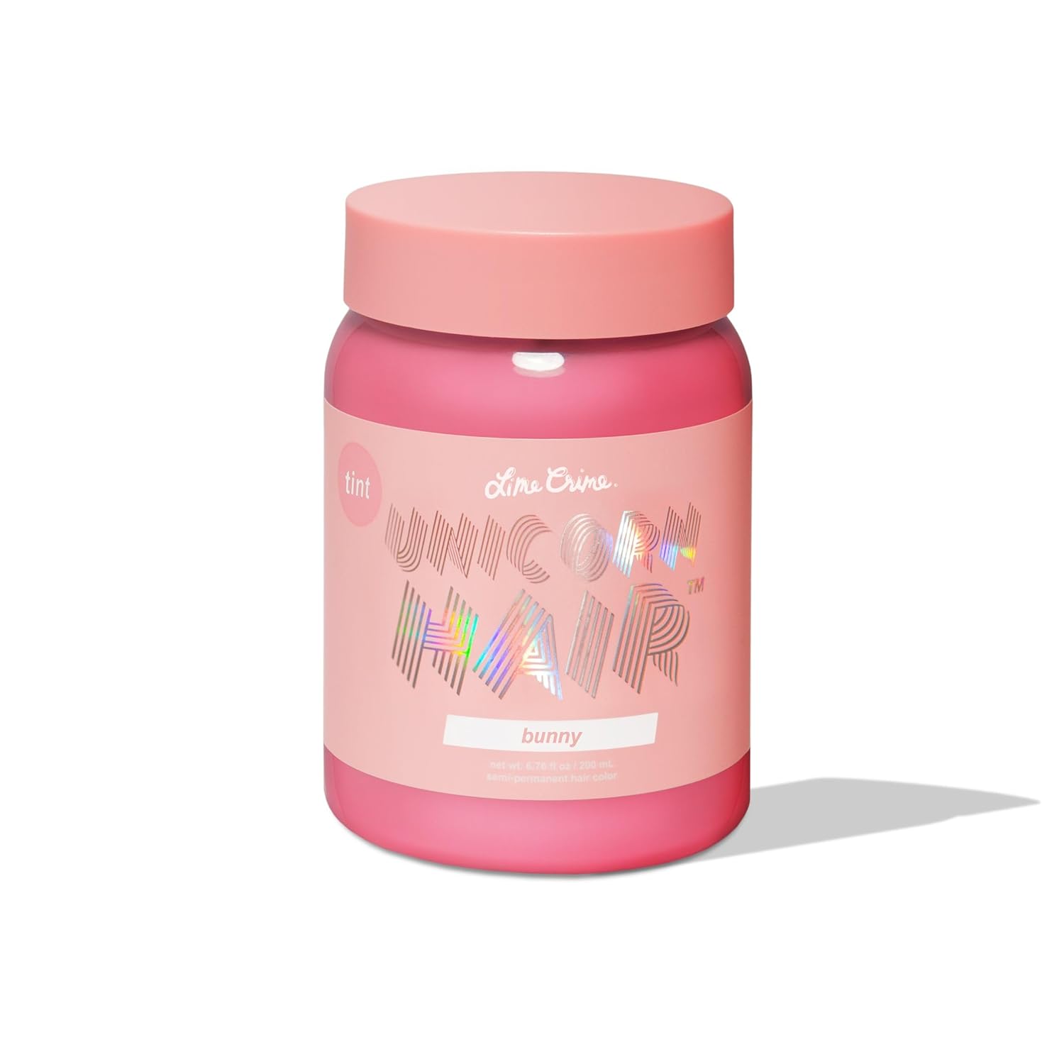 Lime Crime Pastel Colored Unicorn Hair Tint, Bunny (Pastel Baby Pink) - Damage-Free Semi-Permanent Hair Color Conditions & Moisturizes - Temporary Hair Dye Kit Has Sugary Citrus Vanilla Scent - Vegan