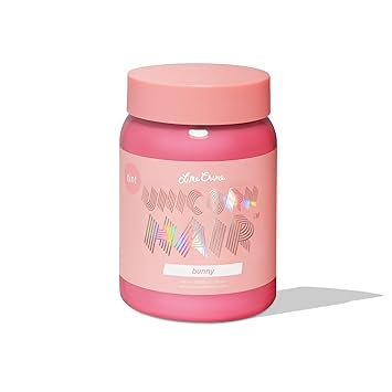 Lime Crime Pastel Colored Unicorn Hair Tint, Bunny Pastel Baby Pink - Damage-Free Semi-Permanent Hair Color Conditions & Moisturizes - Temporary Hair Dye Kit Has Sugary Citrus Vanilla Scent - Vegan