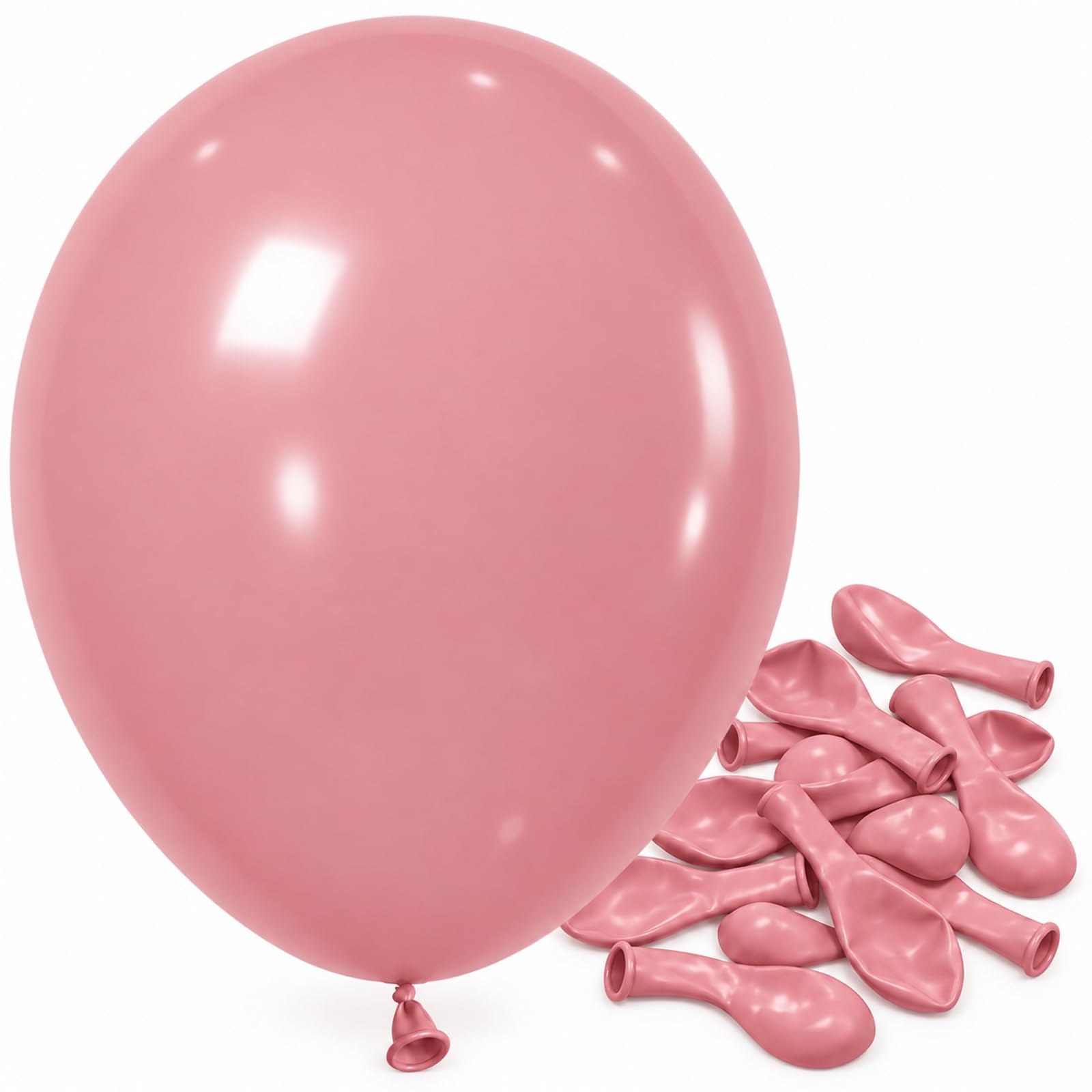 Jobkoo Pink Balloons 5 Inch, Mini Small Pastel Baby Light Pale Pink Balloon