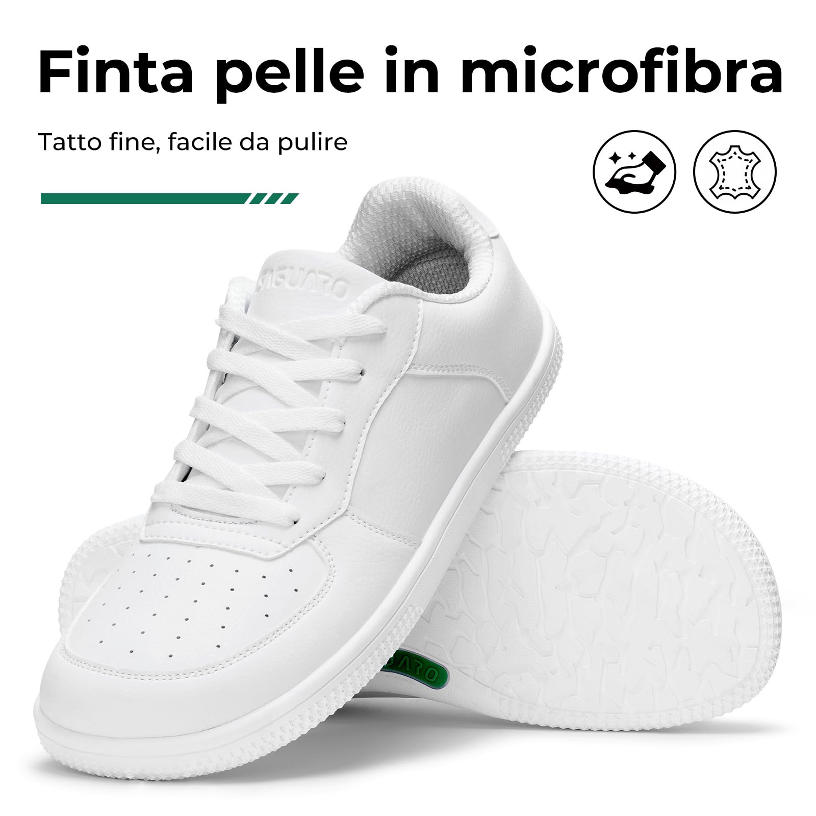 SAGUARO Unisex Scarpe Barefoot Casual Sneakers con Punta Larga, Taglie 36-46