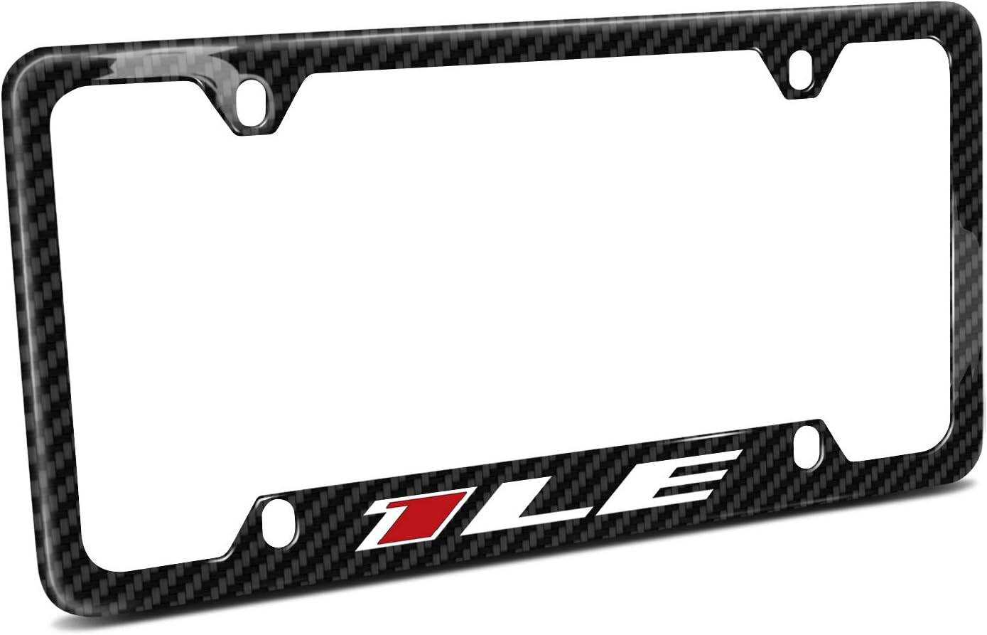 iPick Image Made for Chevrolet Camaro 1LE Real Black Carbon Fiber 50 States License Plate Frame