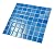 Tenedos Capri Blue 1.5" Square Recycled Glass Tile, Box of 10 Sheets (10 Sq.Ft), for Kitchen Backsplash, Bathroom Walls, Shower, Pool, and Accent Wall