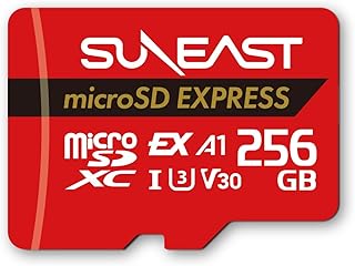 SUNEAST microSD Express 256GB 最大読込転送速度890MB/s 最大書込転送速度750MB/s 次世代技術microSDカード Switch2動作検証済み Class10 U3 V30 UHS-I A1 SE-MSE256G20P1F