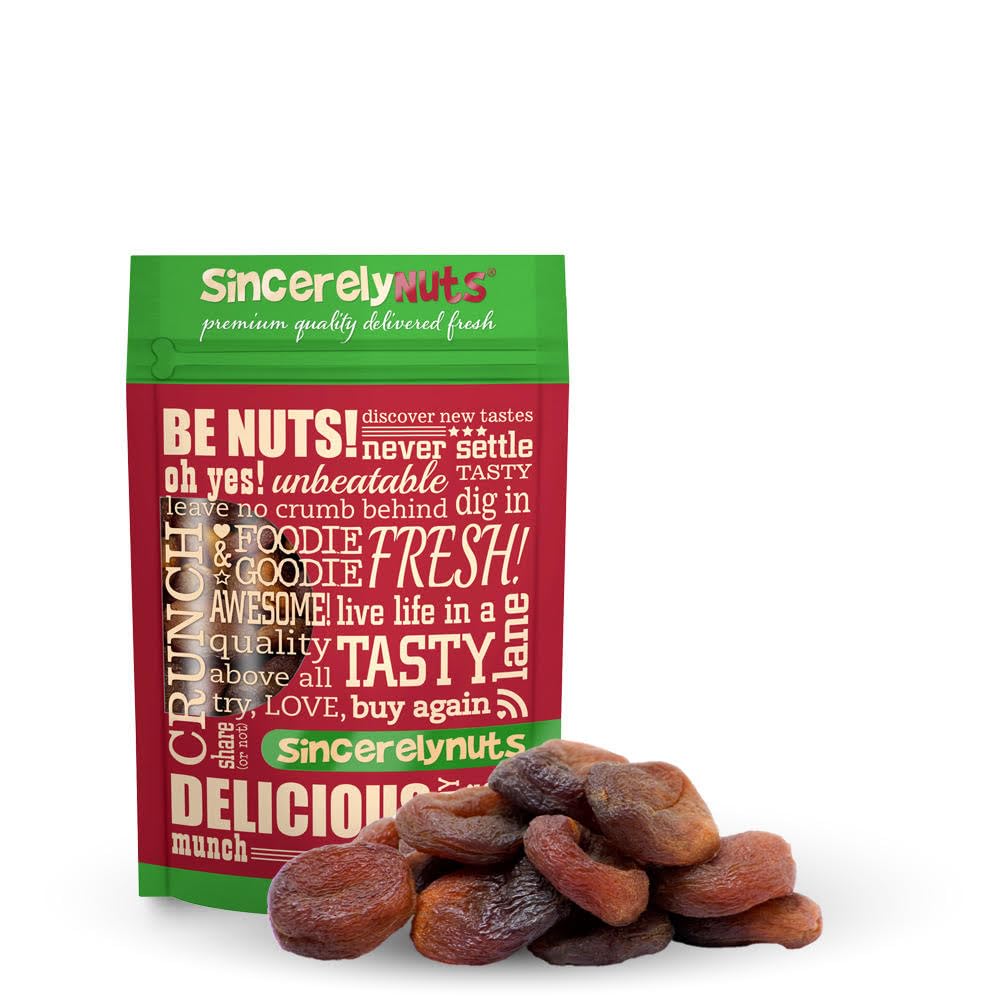 Sincerely Nuts – Organic Dried Turkish Apricots | Five LB Bag | Healthy Pitted Apricot Fruit | Raw Vegan Snack | Dehydrated and Unsulfured | Sweet Gourmet Snacking Food | Kosher and Gluten Free