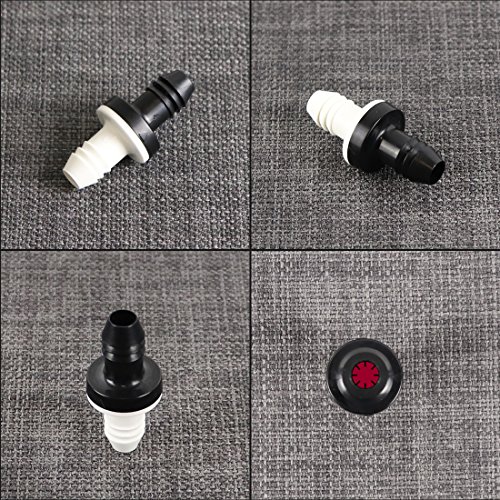 Bbtus Check Valve, 2Pcs 3/8" 10Mm Inline Abs One Way Water Non Return Check Valve For Fuel Gas Liquid Air #TOP5