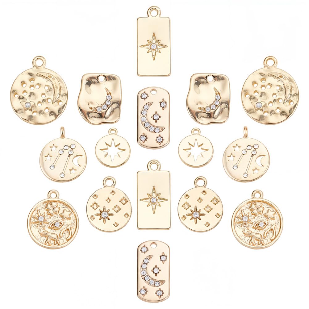 Cristal strass pendentif lune pour réparer et personnaliser vos bijoux ternis