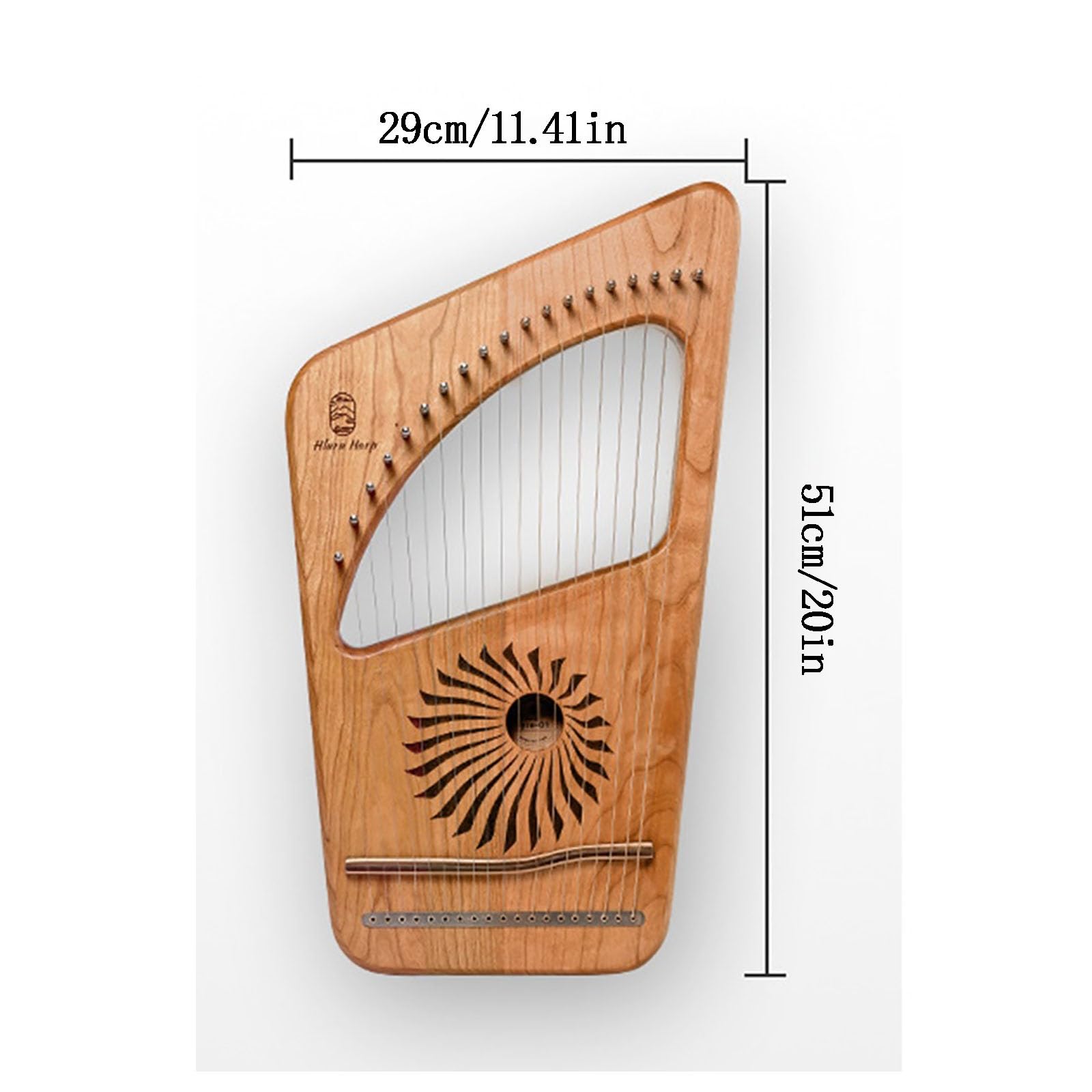 Harfe 19 Saiten Traditionell Leicht Zu Lernen Lyre Tragbar Massivholz Musikalisch Instrument Für Anfänger Instrumentenliebhaber