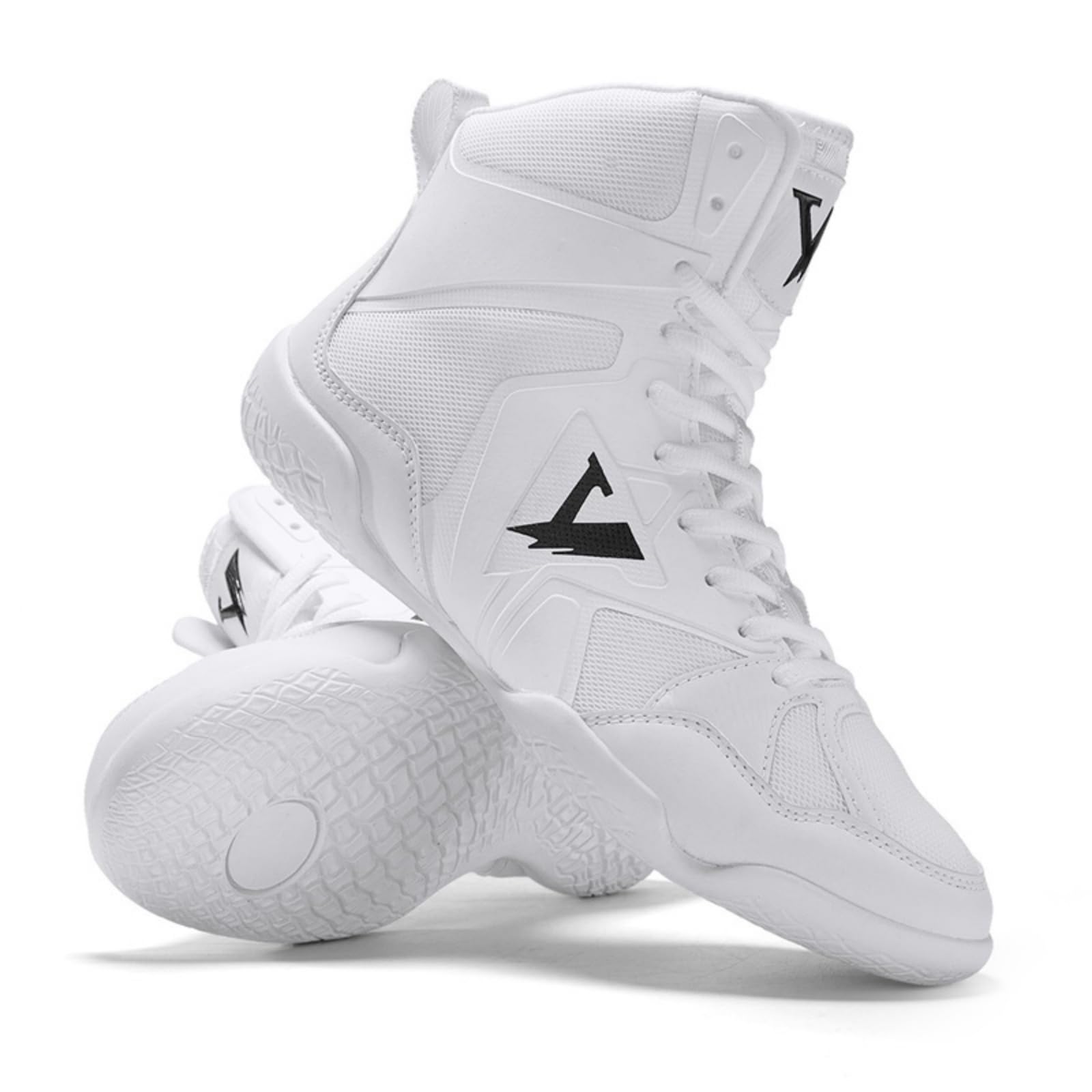 Chaussures Lutte Hommes Baskets Montantes pour Boxe Squats Fitness
