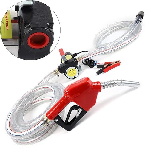 Miniatura 4 de Bomba de transferencia diésel, bomba de transferencia de combustible autocebante DC 12V para petróleo, diésel, biodiésel, kit de bomba de