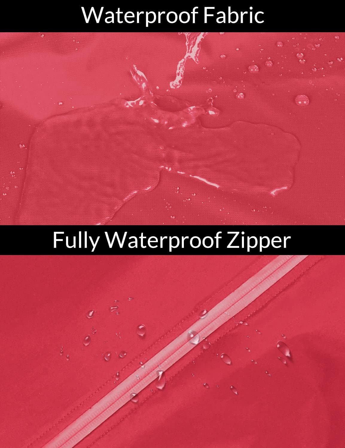 baleaf Women's Rain Jackets Waterproof Windbreaker Packable Running Lightweight Cycling Jacket Reflective Hooded - Image 4