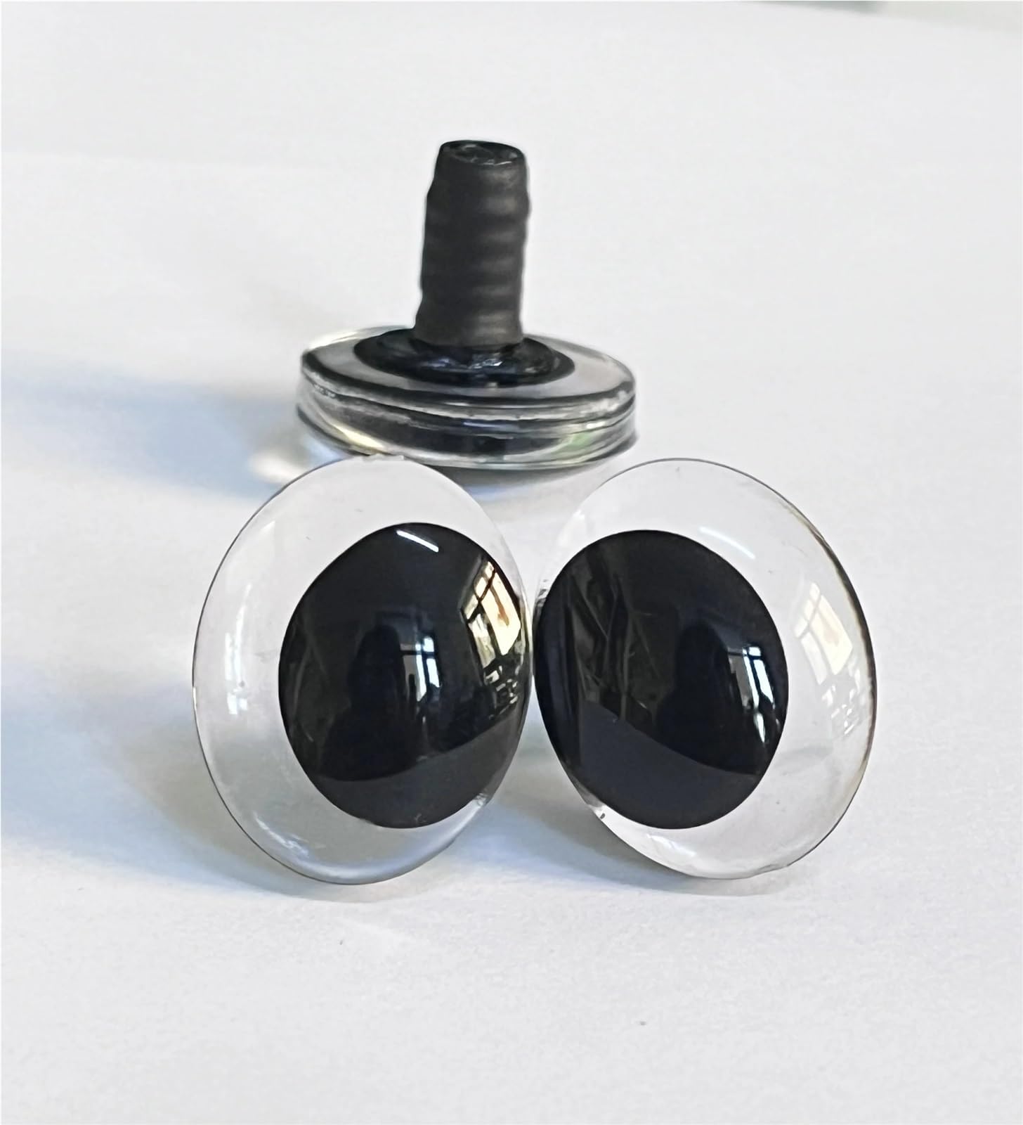 50 Stück 18 X 25 Mm 3D Ovale Außermittige Augen Mit Unterlegscheiben for DIY-Plüschpuppenaugen