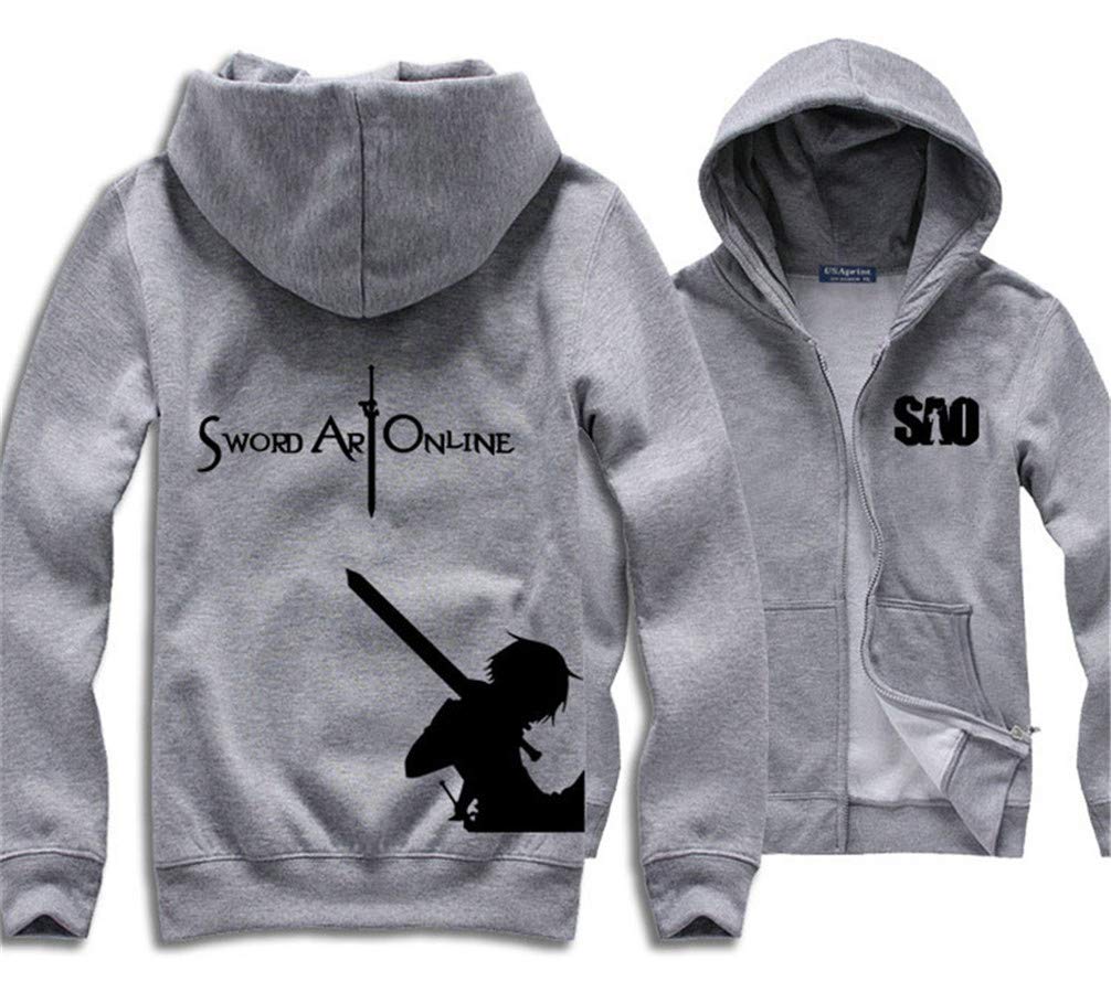 Anime Sword Art Online Kirito SAO bluza z kapturem, cosplay, kostium na zamek błyskawiczny, kurtka, odzież wierzchnia, bluza
